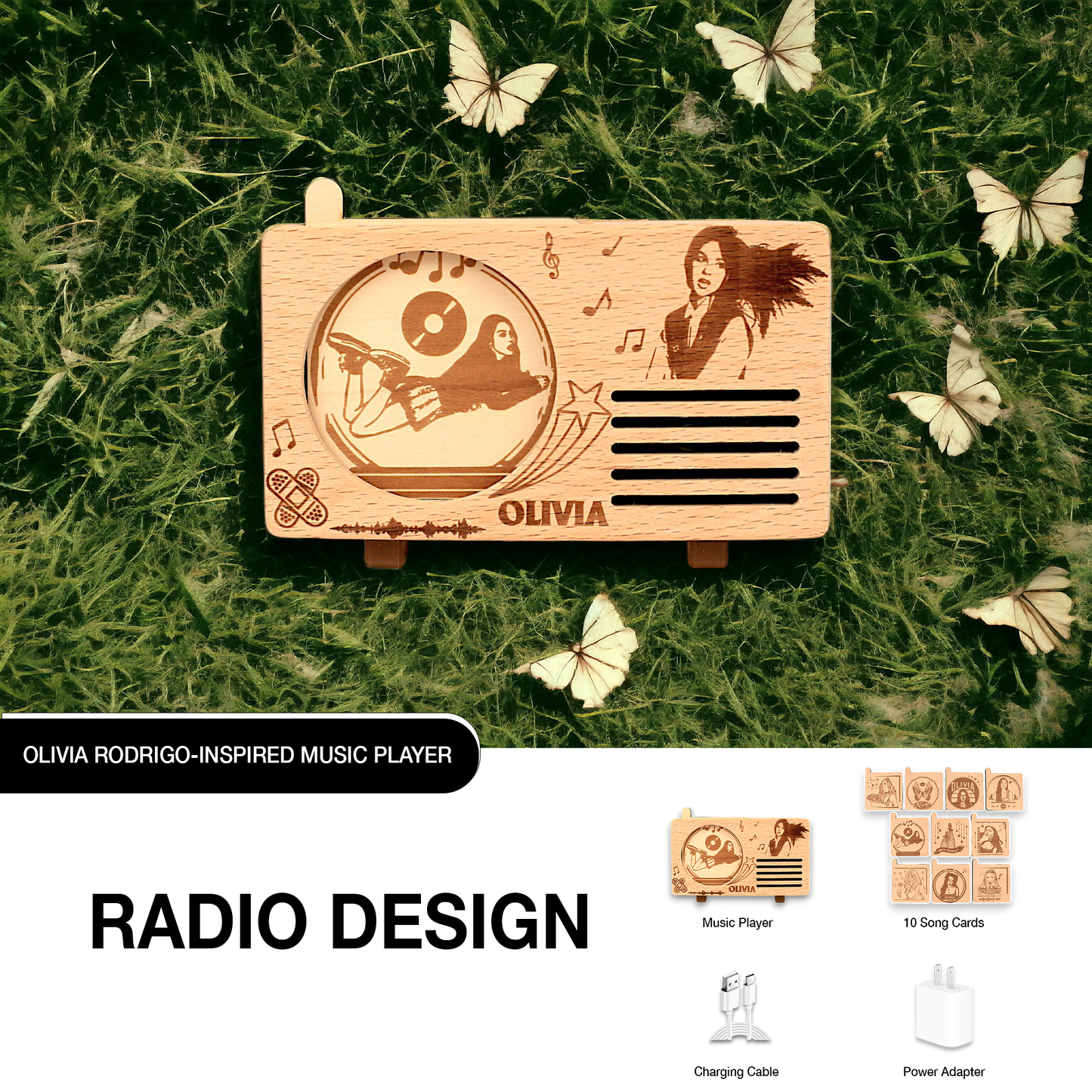 Olivia Rodrigo-inspired Music Player | Radio Design