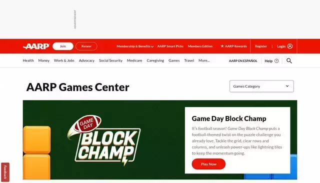 aarp.org homepage screenshot