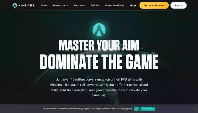 aimlab.gg homepage screenshot