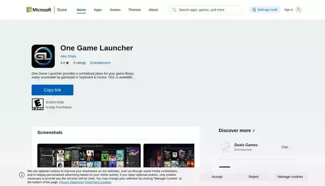 apps.microsoft.com homepage screenshot
