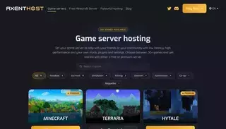 Axent Host Game server list with premium and free hosting | AxentHost