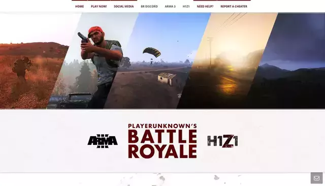 battleroyalegames.com homepage screenshot
