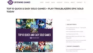 Bit Ewing Games Top 10 Quick & Easy Solo Games + Play Trailblazers Epic Solo TODAY - Bitewing Games