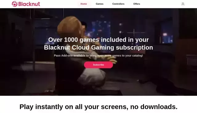 blacknut.com homepage screenshot