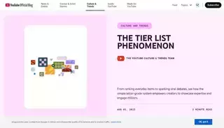 Blog The tier list phenomenon 
            
          
           - YouTube Blog