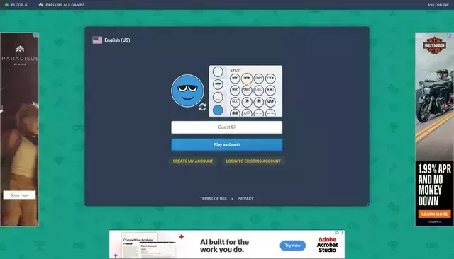bloob.io homepage screenshot