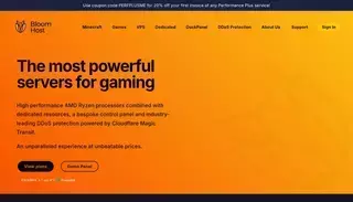 Bloom Bloom Host | Dedicated Minecraft Hosting, VPS & Bare Metal Servers