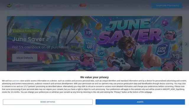 bluestacks.com homepage screenshot