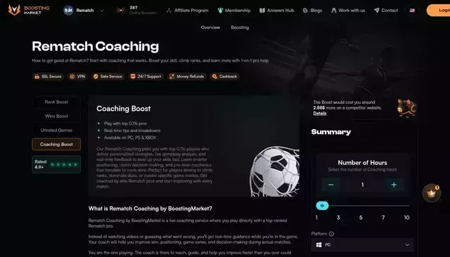 boostingmarket.com homepage screenshot