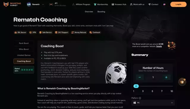 boostingmarket.com homepage screenshot