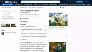 Britannica Role-playing video game | History & Examples | Britannica