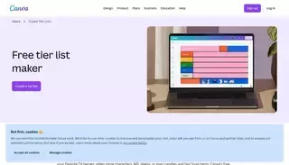 Can Va Free Tier List Maker: Make a tier list for anything | Canva