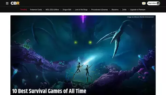 cbr.com homepage screenshot