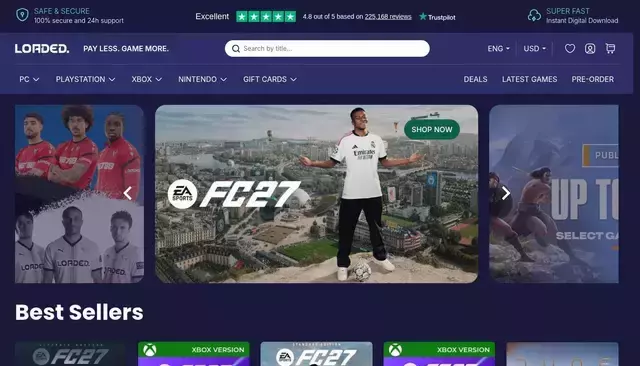cdkeys.com homepage screenshot