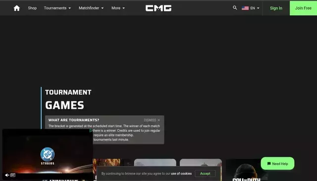 checkmategaming.com homepage screenshot