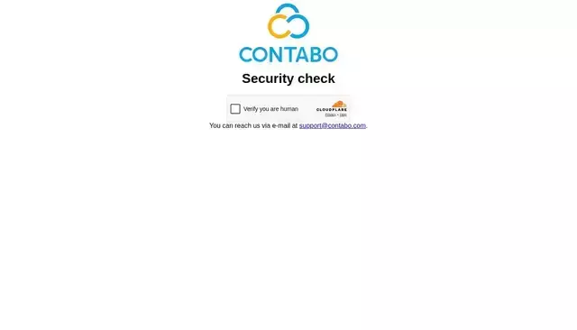 contabo.com homepage screenshot