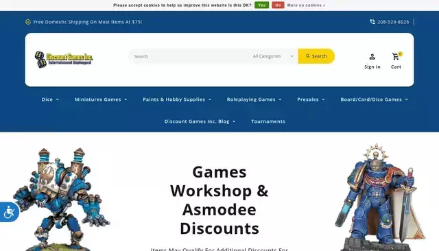 discountgamesinc.com homepage screenshot