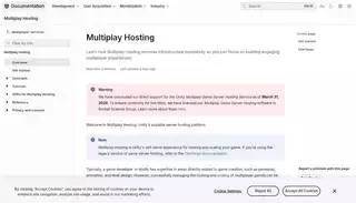 Unity Multiplay Hosting • Multiplay Hosting • Unity Docs