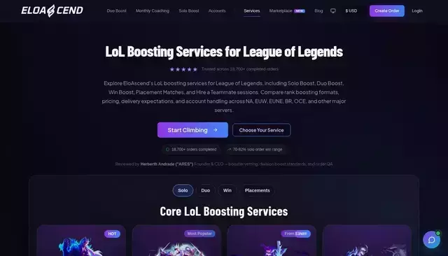 eloascend.com homepage screenshot