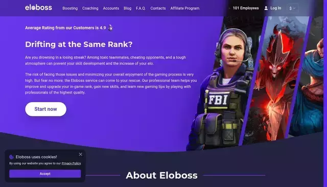eloboss.net homepage screenshot
