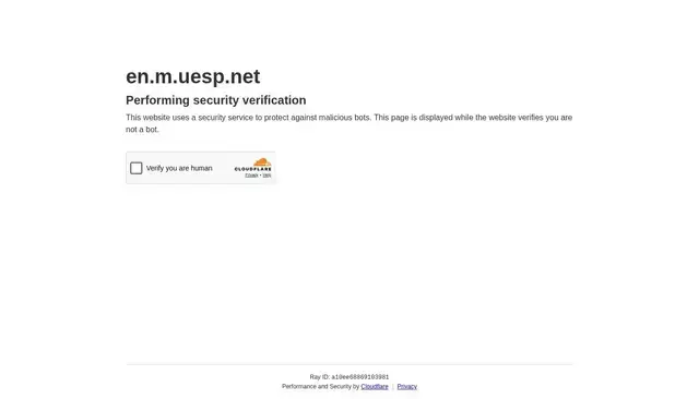en.m.uesp.net homepage screenshot