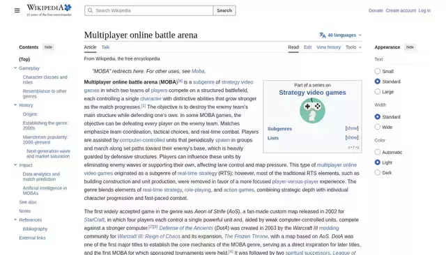 en.wikipedia.org homepage screenshot