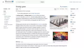 Wikipedia Strategy game - Wikipedia