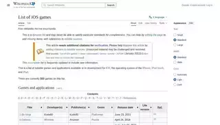 Wikipedia List of iOS games - Wikipedia