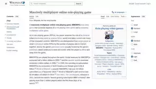 Wikipedia Massively multiplayer online role-playing game - Wikipedia
