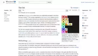 Wikipedia Tier list - Wikipedia