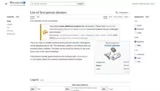 Wikipedia List of first-person shooters - Wikipedia