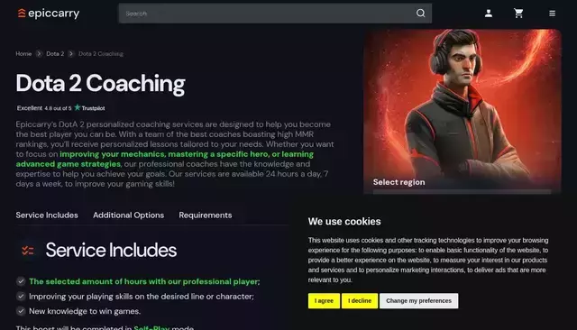 epiccarry.com homepage screenshot