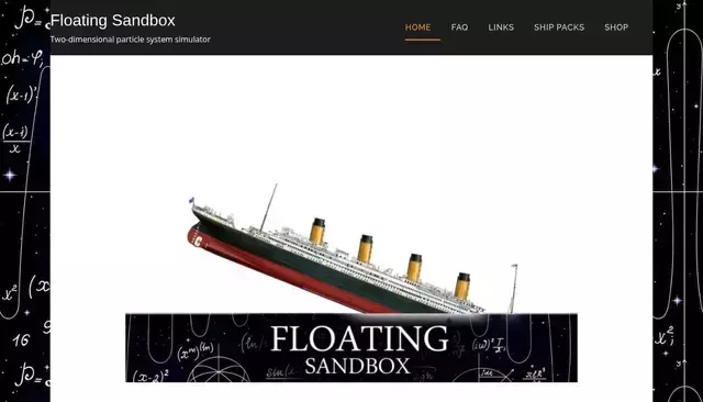floatingsandbox.com homepage screenshot