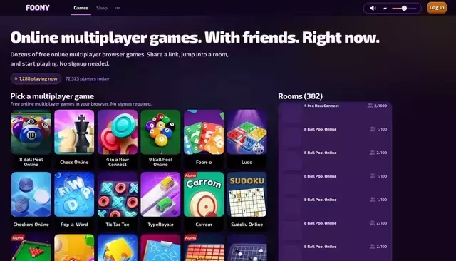 foony.com homepage screenshot