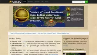 Freeciv Freeciv.org - open source empire-building strategy game.