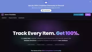 Game Checklists Game Checklists | The Home of the 100% Completion Community