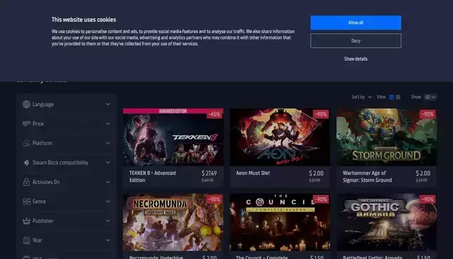 gamersgate.com homepage screenshot