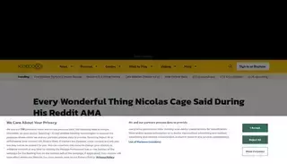 Gamespot Every Wonderful Thing Nicolas Cage Said During His Reddit AMA - GameSpot