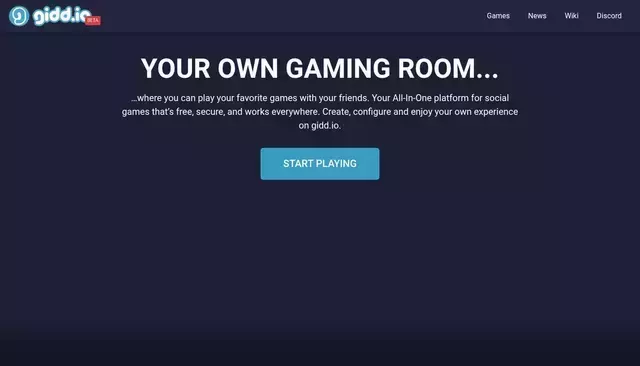 gidd.io homepage screenshot
