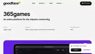 Good Face eSports platform development & website design – Goodface agency