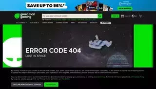 Greenman Gaming 404 Page