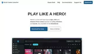 Heroic Games Launcher Heroic Games Launcher — Free Epic, GOG & Amazon Games Launcher