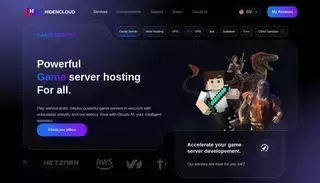 Hiden Cloud Game Server Hosting - Minecraft, ARK, Rust & 20+ Games | HidenCloud