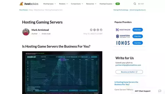 hostadvice.com homepage screenshot