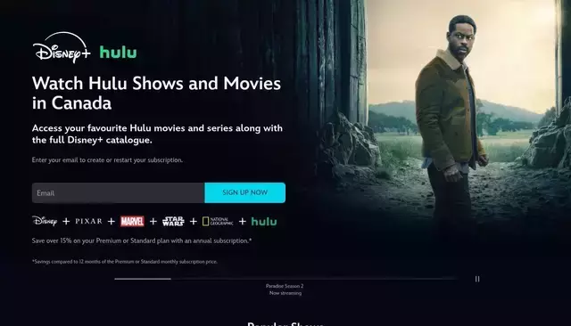 www.hulu.com homepage screenshot