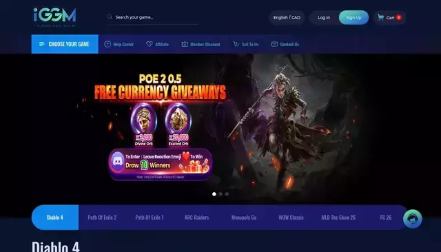 iggm.com homepage screenshot