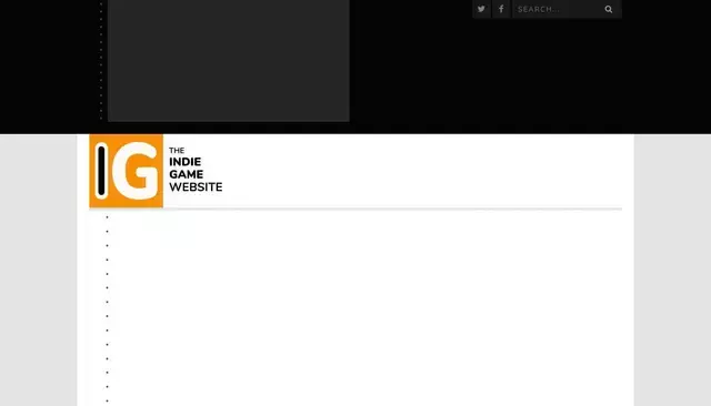 indiegamewebsite.com homepage screenshot