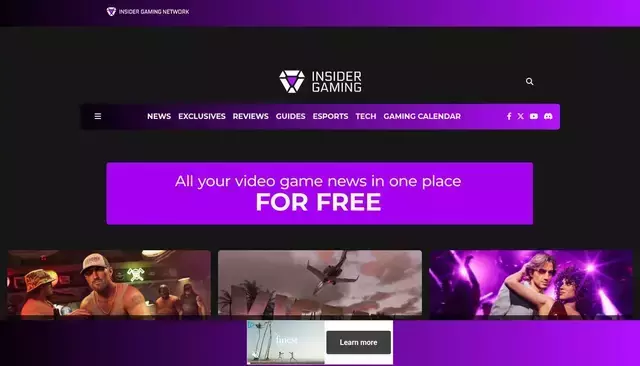 insider-gaming.com homepage screenshot