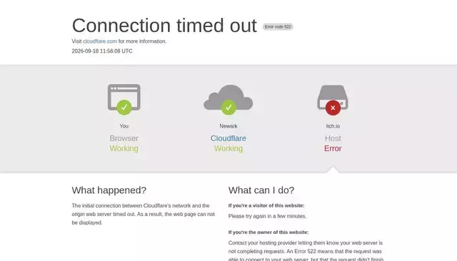 itch.io homepage screenshot