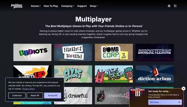 jackboxgames.com homepage screenshot